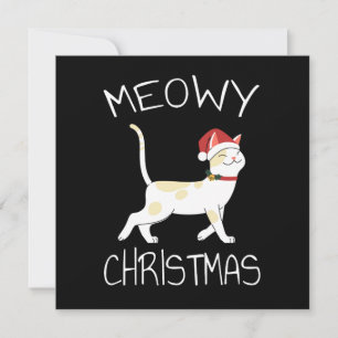 Invitación Navidad Meowy - Divertida Navidad 2022
