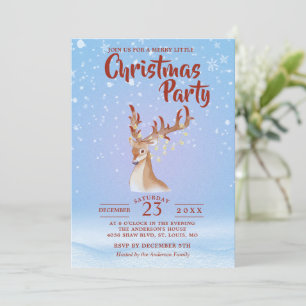 Invitación Navidad minimalista