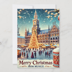 Invitación Navidad nostálgica en Múnich - Encanto festivo