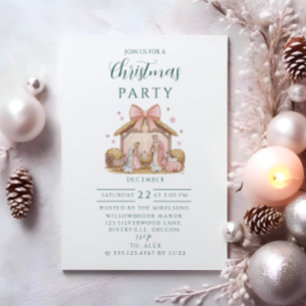 Invitación Navidad Pastel del Nacimiento