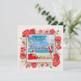 Invitación Navidad Peluda y Brillante