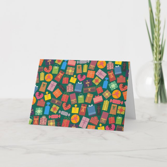 Invitación navidad regalos navidad (Anverso)