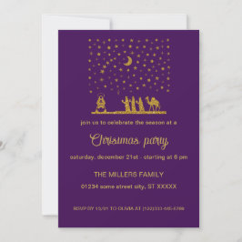 Invitación Navidad religiosa, Nacimiento de Jesús, Reyes Mago