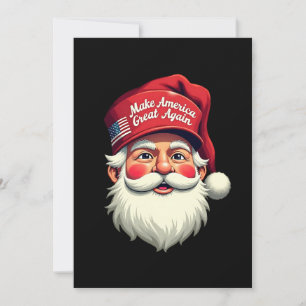 Invitación Navidad Retro Hacer América Grande De Nuevo Trump