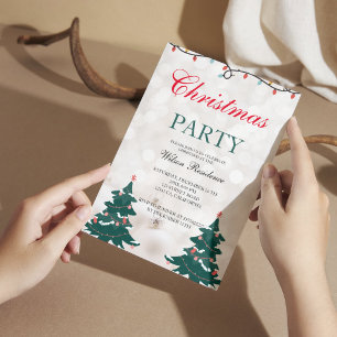Invitación Navidad vintage