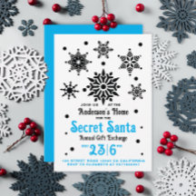 Navidad Vintage Azul Blanco Negro Santa Claus Copo
