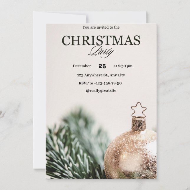 Invitación Navidades (Anverso)