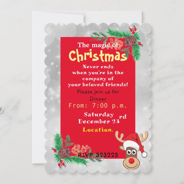 Invitación Navidades (Anverso)