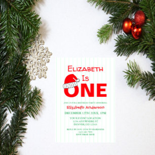Invitación Navidades 1º cumpleaños