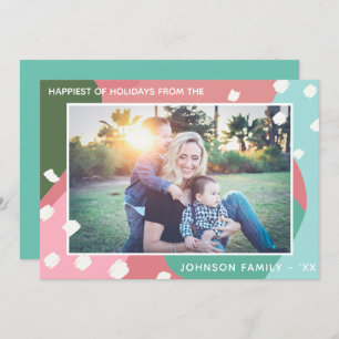 Invitación Navidades abstractos coloridos más felices de las 