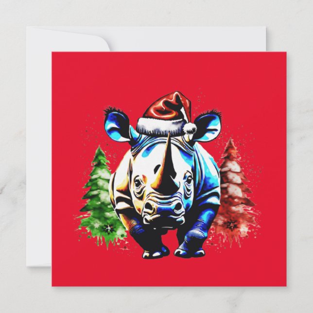 Invitación Navidades adorables cachorros (Anverso)