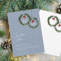 Navidades agitados Boda de la fiesta de invierno a