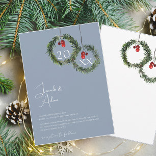 Invitación Navidades agitados Boda de la fiesta de invierno a