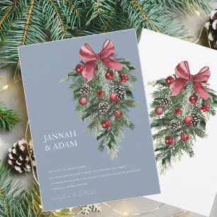 Invitación Navidades agitados Boda de la fiesta de invierno a