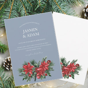 Invitación Navidades agitados Boda de la fiesta de invierno a