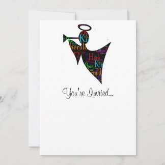 Invitación Navidades Angel