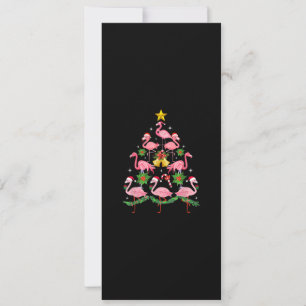 Invitación Navidades - Árbol de Navidad de flamenco