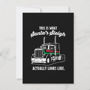 Invitación Navidades Asphalt Cowboy Trucker Trucker Driver Gi