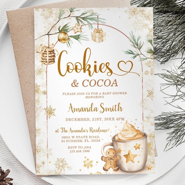 Invitación Navidades Baby Shower de Cookies & Cocoa Winter Go (Subido por el creador)