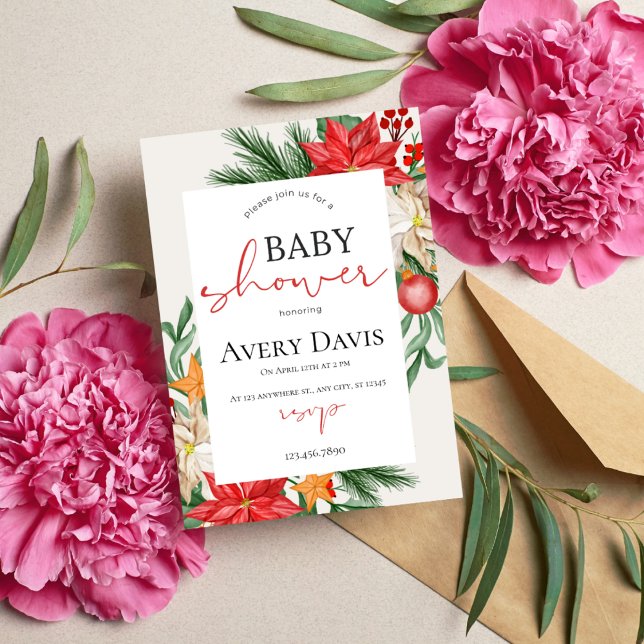 Invitación Navidades Baby Shower Festive (Subido por el creador)