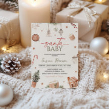 Navidades Baby Shower Santa Baby