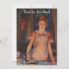 Invitación Navidades Baking Vintage
