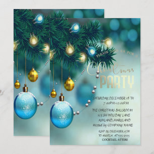 Invitación Navidades Balls Fiesta de Navidades corporativos a