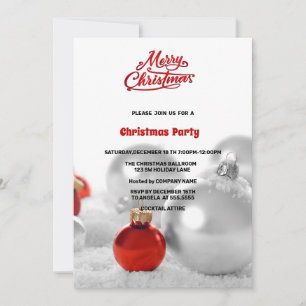 Invitación Navidades Balls presenta a Navidades Fiestas de pl