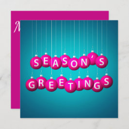 Invitación Navidades bauble