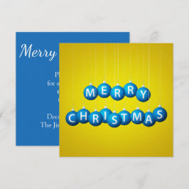 Invitación Navidades bauble