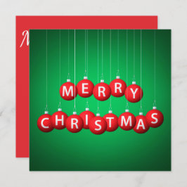 Invitación Navidades bauble