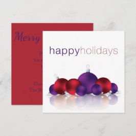 Invitación Navidades bauble