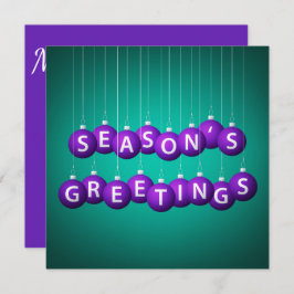 Invitación Navidades bauble