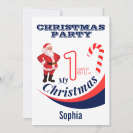 Invitación Navidades bebé "Mis primeros Navidades"