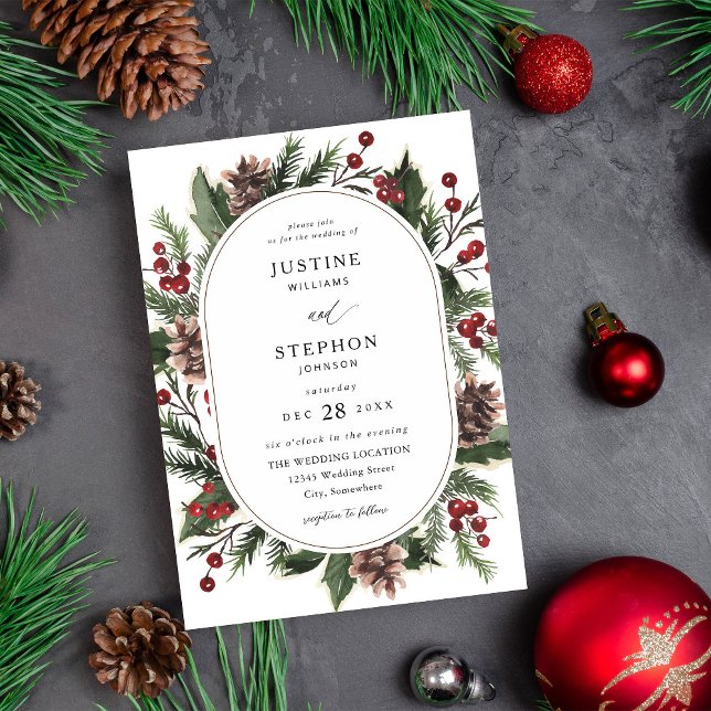 Invitación Navidades Berries y Boda de Pinos (Subido por el creador)