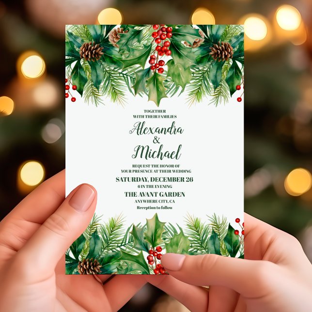 Invitación Navidades Berries y Boda de Pinos (Subido por el creador)