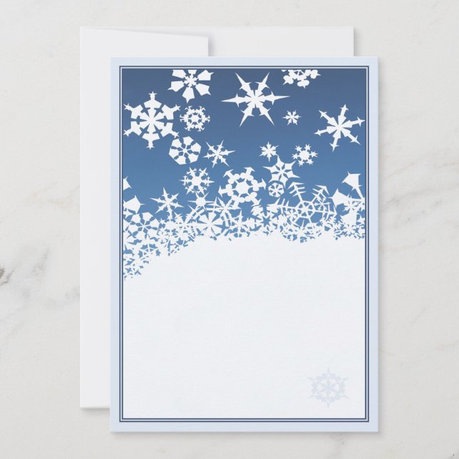 Invitación Navidades blancos © (Anverso)