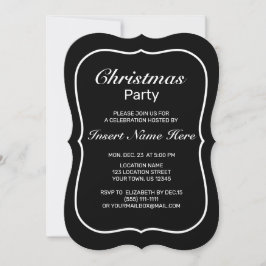 Invitación Navidades blancos negros Minimalistas modernos
