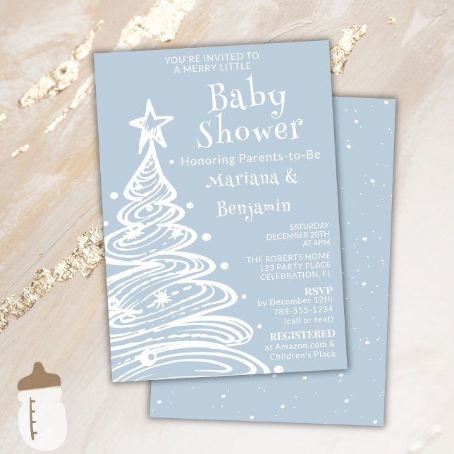 Invitación Navidades Blue Boy Parejas Baby Shower (Subido por el creador)