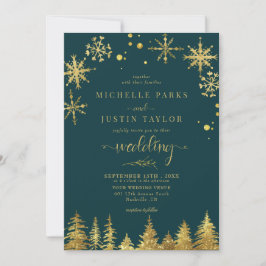 Invitación Navidades Boda de Pinos de Woodland