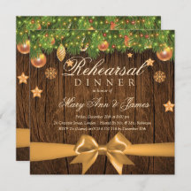 Navidades Boda ensayo cena Decoración dorada