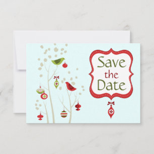 Invitación Navidades Bodas de Invierno Bodas Salven la Fecha