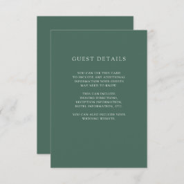 Invitación Navidades botánicos | Detalles del invitado del Bo