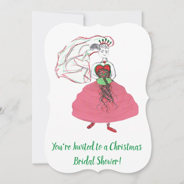 Invitación Navidades Bridal Shower (Anverso)