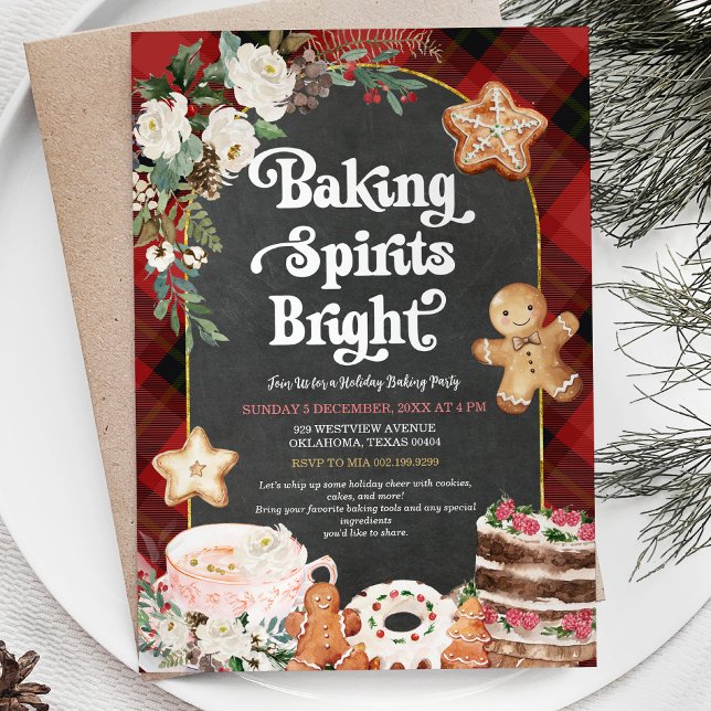 Invitación Navidades Brillantes De Hormigón  Brillantes Fiest (Subido por el creador)