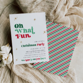 Invitación Navidades brillantes invitan al partido Retro Boho