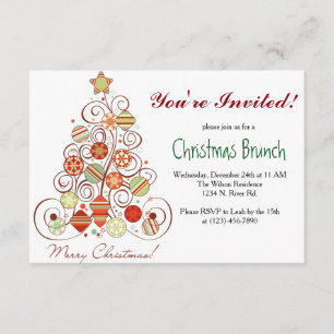 Invitación Navidades Brunch
