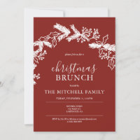 Navidades Brunch Pine Berry Wreath Red
