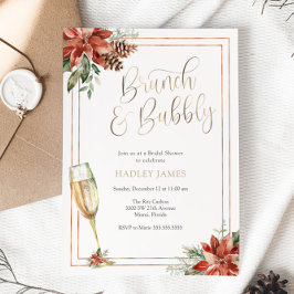 Invitación Navidades Brunch y Bubbly