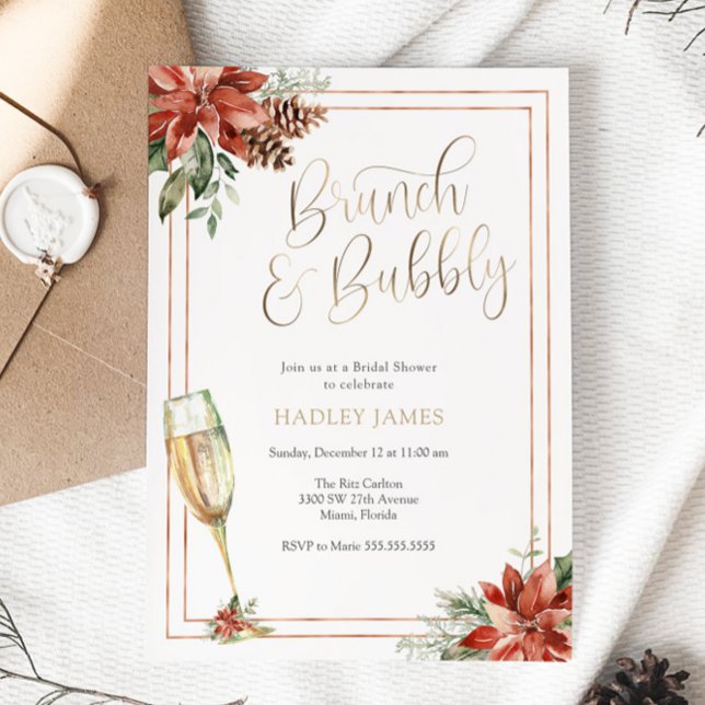 Invitación Navidades Brunch y Bubbly (Subido por el creador)